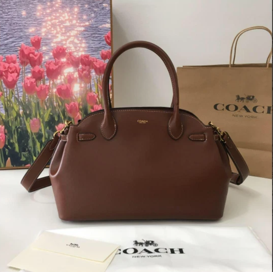 COACH CU218 Empire Carryall Bag 28 Hand Bag Glovetanned Leather