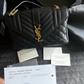 Saint Laurent YSL Medium Collège Bag Black Quilted Gold - FULL SET