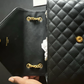 Saint Laurent YSL Medium Collège Bag Black Quilted Gold - FULL SET