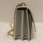 Saint Laurent Medium Croc Sunset Shoulder Bag Black Leather Crossbody Handbag