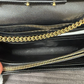 Saint Laurent YSL CLASSIC CASSANDRE CHAIN WALLET Black Crossbody Authentic