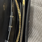 Saint Laurent YSL CLASSIC CASSANDRE CHAIN WALLET Black Crossbody Authentic